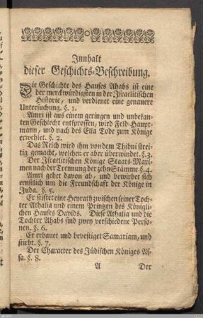 Innhalt dieser Geschichts-Beschreibung.