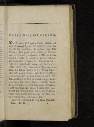 Körperbildung und Charakter.
