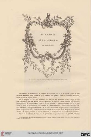 5: Le cabinet de S. M. Léopold II roi des Belges