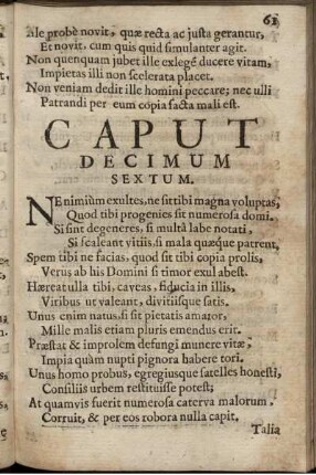 Caput Decimum Sextum