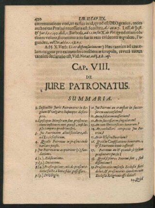 Cap. VIII. De Iure Patronatus.
