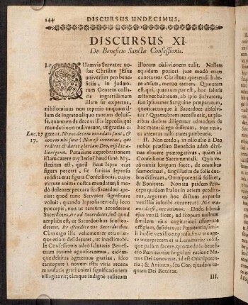 144-155, Discursus XI. De Beneficio Sanctae Confessionis.