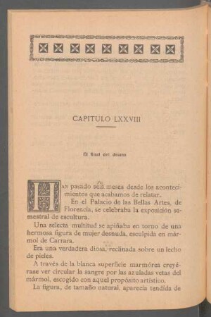 Capítulo LXXVIII - El final del drama