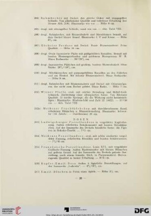 Dosen (Nr. 213-218)