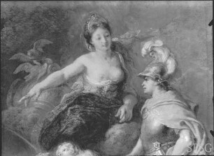 Lafosse, Charles de: Venus und Aeneas, Detail, nach der Restaurierung, GK I 475.