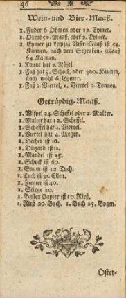 Wein- und Bier-Maaß