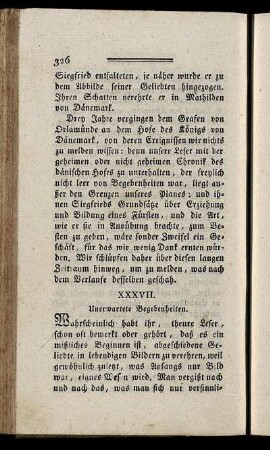 XXXVII. Unerwartete Begebenheiten.