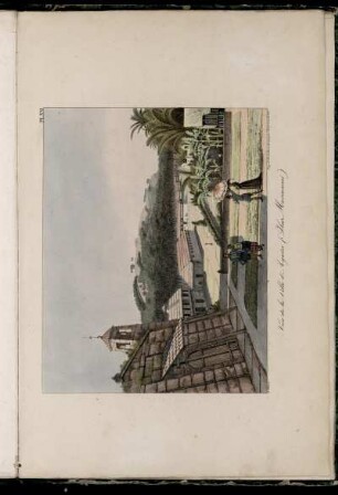Pl. XXI. Vue de la Ville d'Agaña (Iles Mariannes)