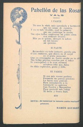 Pabellón de las rosas : Vals