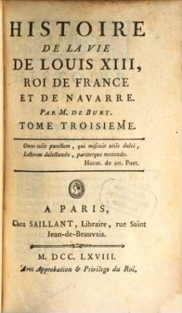Histoire De La Vie De Louis XIII, Roi De France Et De Navarre, 3