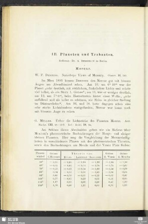 1 B. Planeten und Trabanten