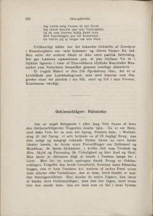 Oehlenschläger: Palnatoke