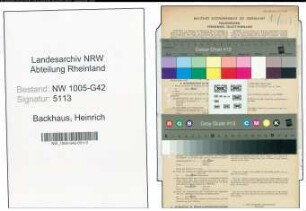 Entnazifizierung Heinrich Backhaus , geb. 13.05.1910 (Ingenieur)