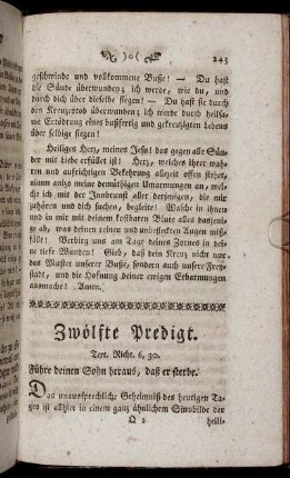 Zwölfte Predigt.
