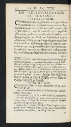 Titulus XXIII.