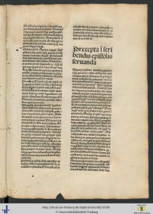 Precepta in scribendis epistolis servanda