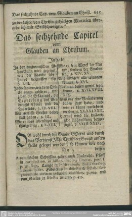 Das sechzehnde Capitel vom Glauben an Christum
