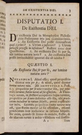 3-42, Disputatio I.