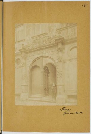Haus am Markt, Pirna: Ansicht (aus: Skizzen- und Fotoalbum 17)
