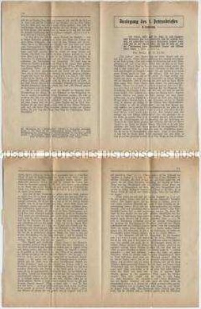 Flugschrift mit dem Text einer Predigt - Sachkonvolut