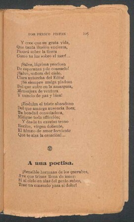 A una poetisa