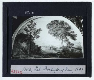 Rom, Palazzo Rospigliosi,Bril, Landschaftsfresken im Palazzo Rospigliosi in Rom : Fresken von Paul Bril