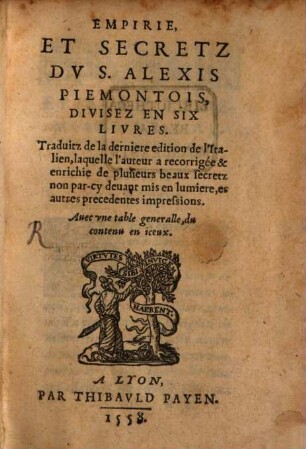 Empirie et secretz