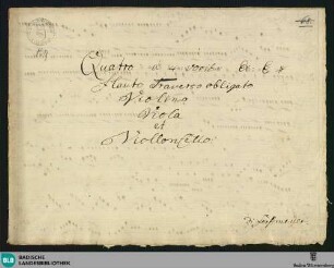 Quartets - Mus. Hs. 139 : fl, vl, vla, vlc; E; DTB 16 E1