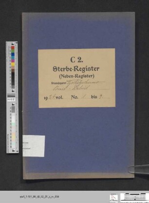 Sterberegister Güldendorf 1929