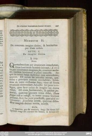 Membrum II. De concreata imagine diuina, & beatitudine per illam collata.