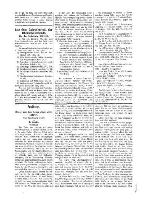 Aus dem Jahresbericht der Oberschulbehörde für das Schuljahr 1891/92 : [(Fortsetzung folgt)]
