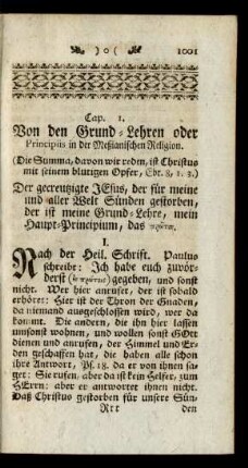 Cap. 1. von den Grund-Lehren ...