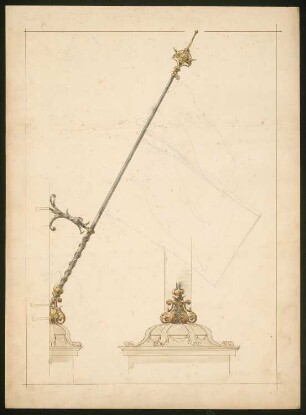 Fahnenmast: Ansichten