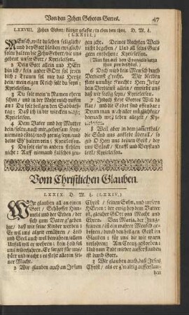 Vom Christlichen Glauben.