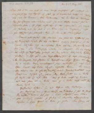 Brief an Abraham Mendelssohn Bartholdy und Lea Mendelssohn Bartholdy : 09.03.1826