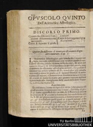 Discorso Primo.