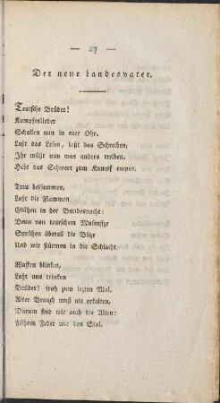 Der neue Landesvater