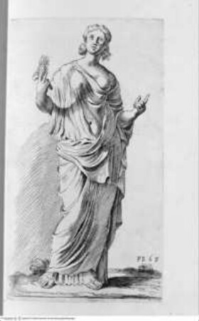 Segmenta nobilium signorum e[t] statuaru[m], quae temporis dentem invidium evasere, urbis aeternae ruinis erepta typis aeneis ab ce commissa perpetuae venerationis monumentum. (Romae) 1638 (1653)Tafel 68: Ceres - Illmo. D. D. Rogerio Duplesseis Dño. de Liancourt Marchioni de Montfort, comiti de la Rocheguion E.a. ... [Icones et] segmenta nobilium signorum et statuarum quae temporis dentem invidium evasere urbis aeternae ruinis erepta typis aeneis ab ce comissa perpetuae venerationis monumentum