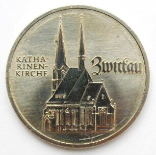 5-Mark-Stück Katharinenkirche Zwickau