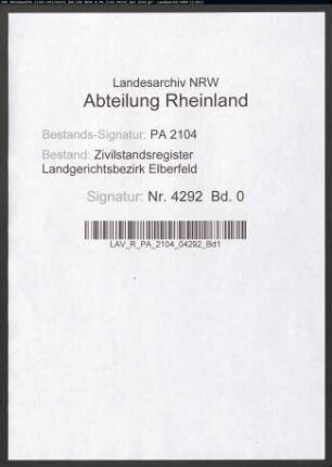 Sterberegister Solingen