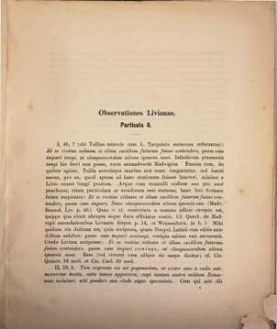 Observationes Livianae : dissertatio philologica, 1