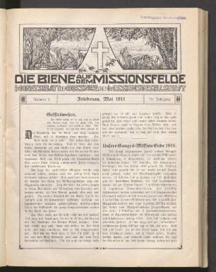 Nummer 5. Friedenau, Mai 1911. 78. Jahrgang