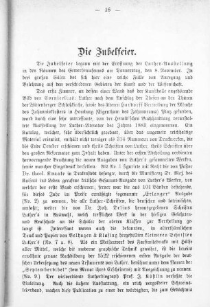 Die Jubelfeier.