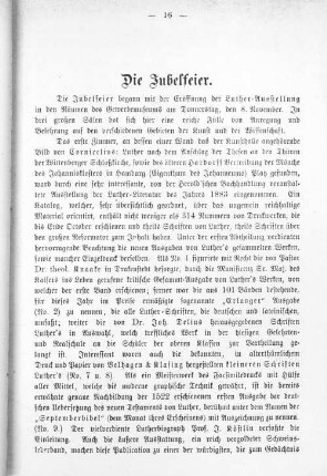 Die Jubelfeier.