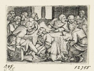 Christus wäscht die Füße der Jünger, aus: "Leben Christi"