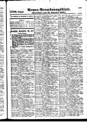 1706. Ausgabe. Montag, 12. November 1917