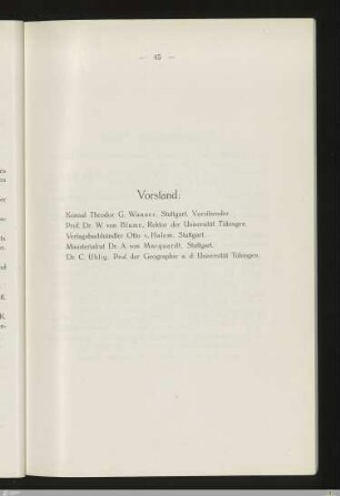 Vorstand