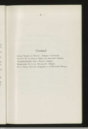 Vorstand