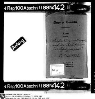 Rectification des Schatzwesens
