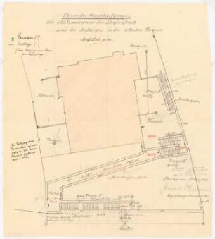 Corpshaus Guestphalia, Marburg: Grundriss Haupttreppe